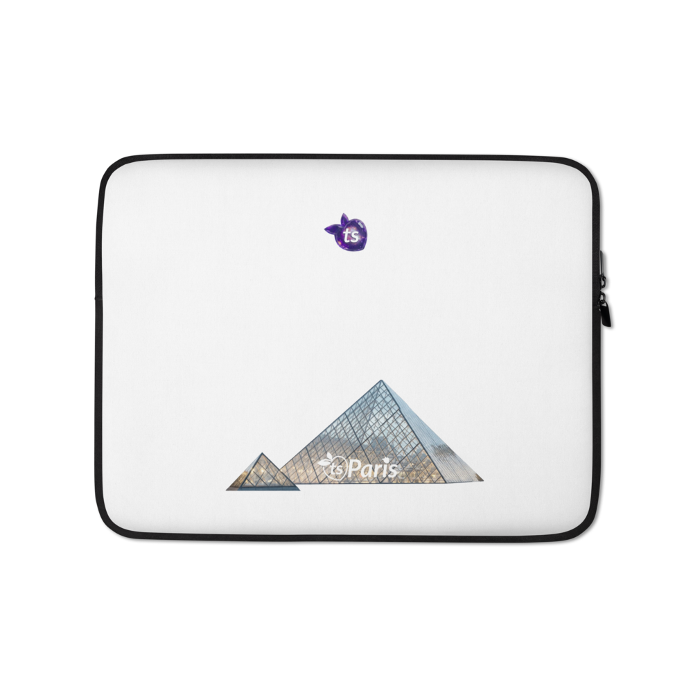 tsgabrielle® • Paris - Pyramide du Louvre • Étui pour ordinateur portable • 2 tailles - 13" et 15"