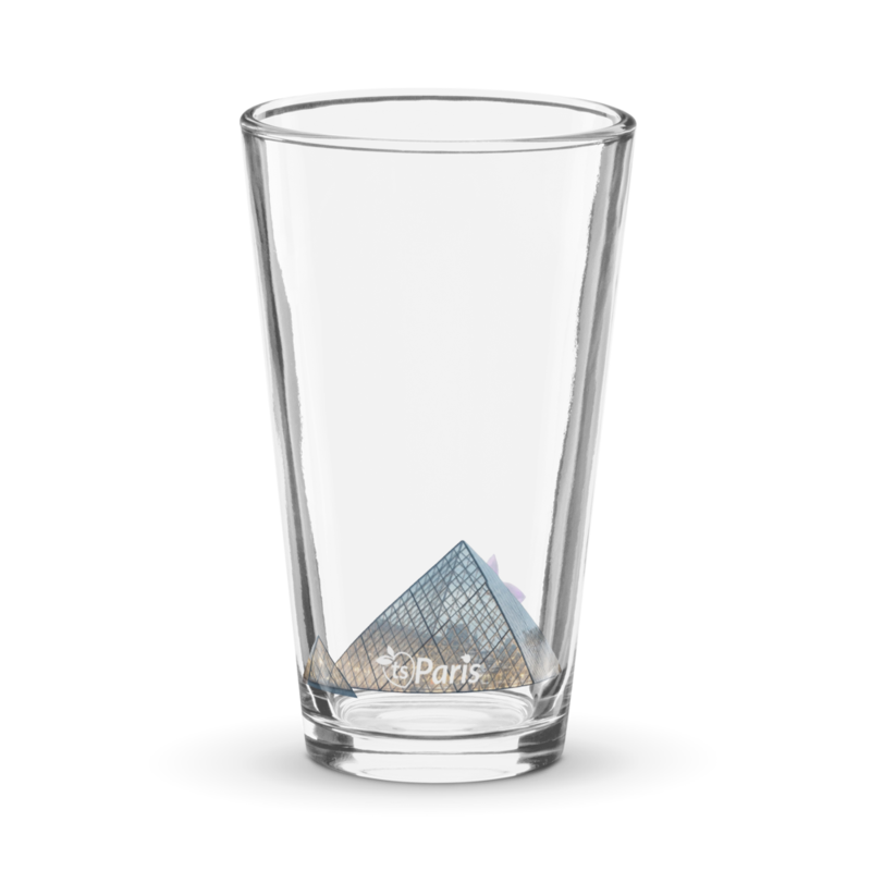 tsgabrielle® • Paris - Pyramide du Louvre • Verre à Pint Shaker • 16 oz