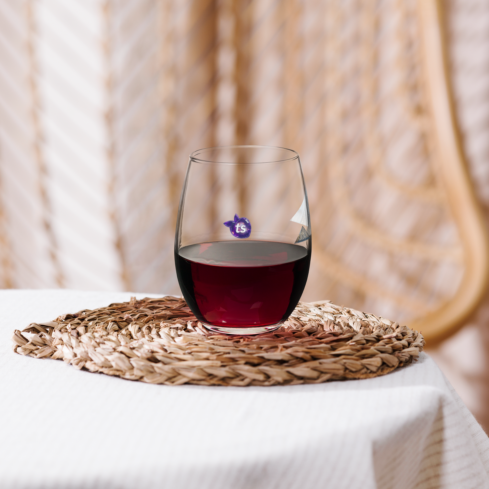 tsgabrielle® • Paris – Pyramide du Louvre • Verre à vin sans pied • 15 oz - View 10