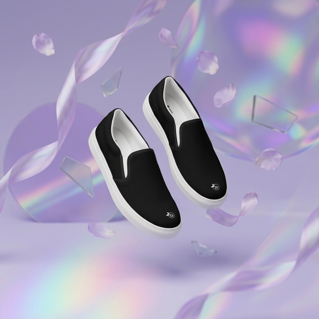 tsgabrielle® • Pour Lui • Baskets en Toile Slip-On • Noir - View 2