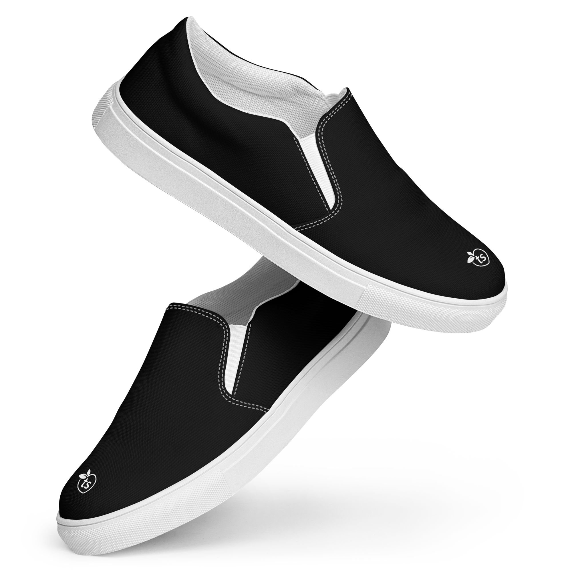 tsgabrielle® • Pour Lui • Baskets en Toile Slip-On • Noir - View 8