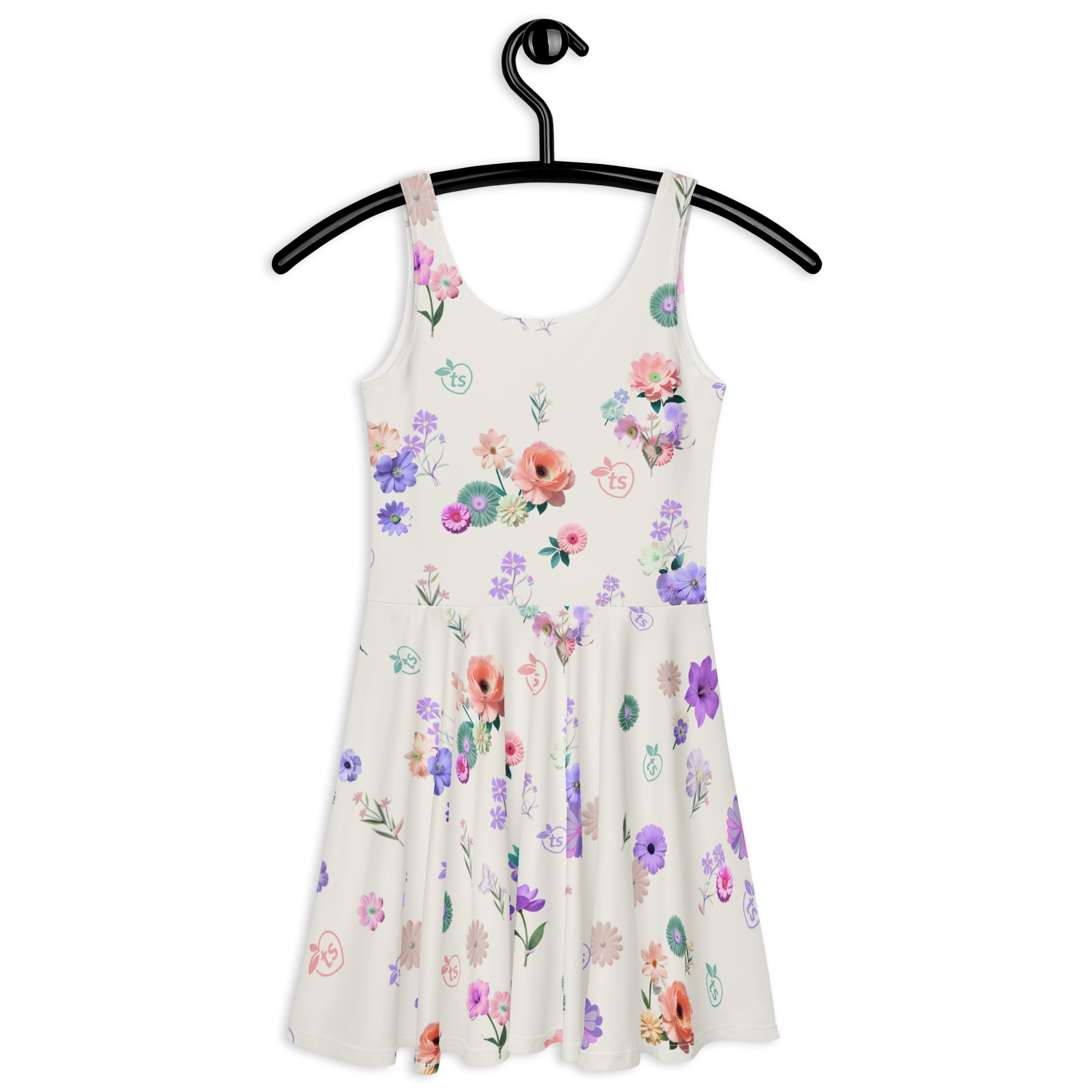 tsgabrielle® • For Her • TransFLOWer™ • Skater Dress • White