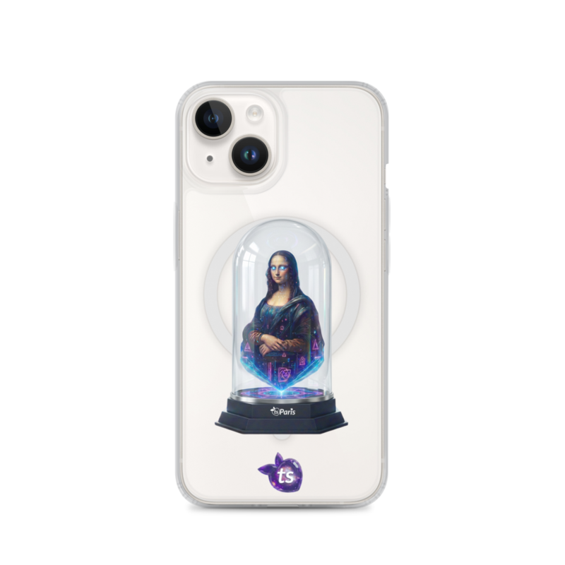 tsgabrielle® • Paris - Da Vinci • Case compatible avec iPhone® • Clear • MagSafe® • modeles recents