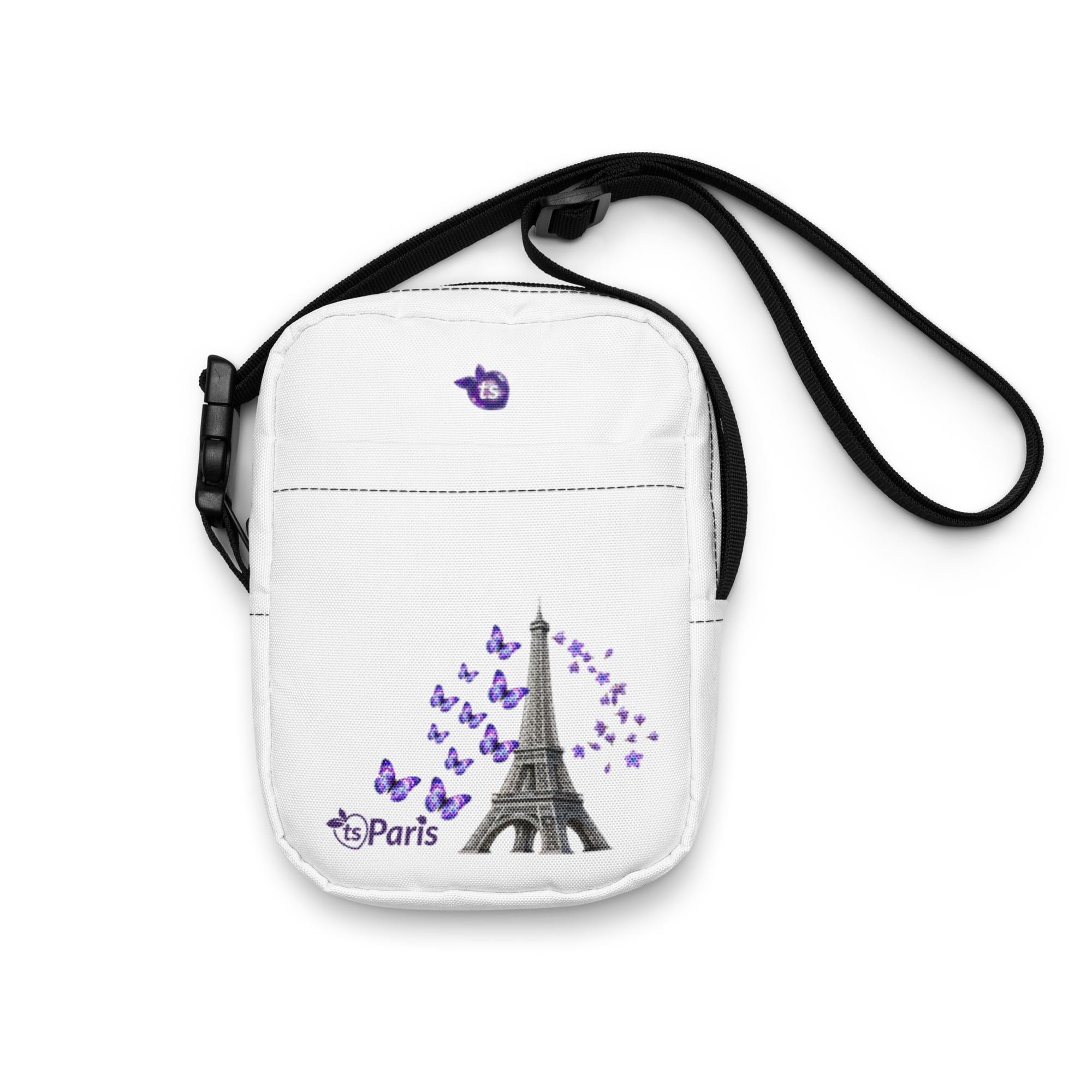 tsgabrielle® • Paris - La Tour Eiffel • Sac bandoulière utilitaire • Blanc - View 8