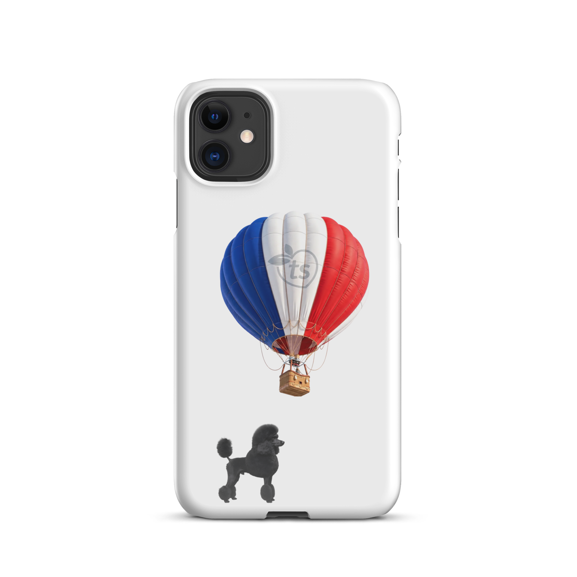 tsgabrielle® • Paris - Le Chien • Coque Snap pour iPhone® • Blanc • Derniers modèles
