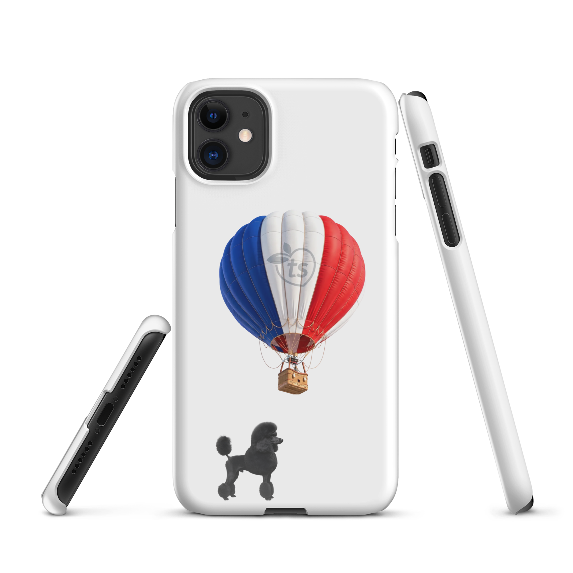 tsgabrielle® • Paris - Le Chien • Coque Snap pour iPhone® • Blanc • Derniers modèles - View 2