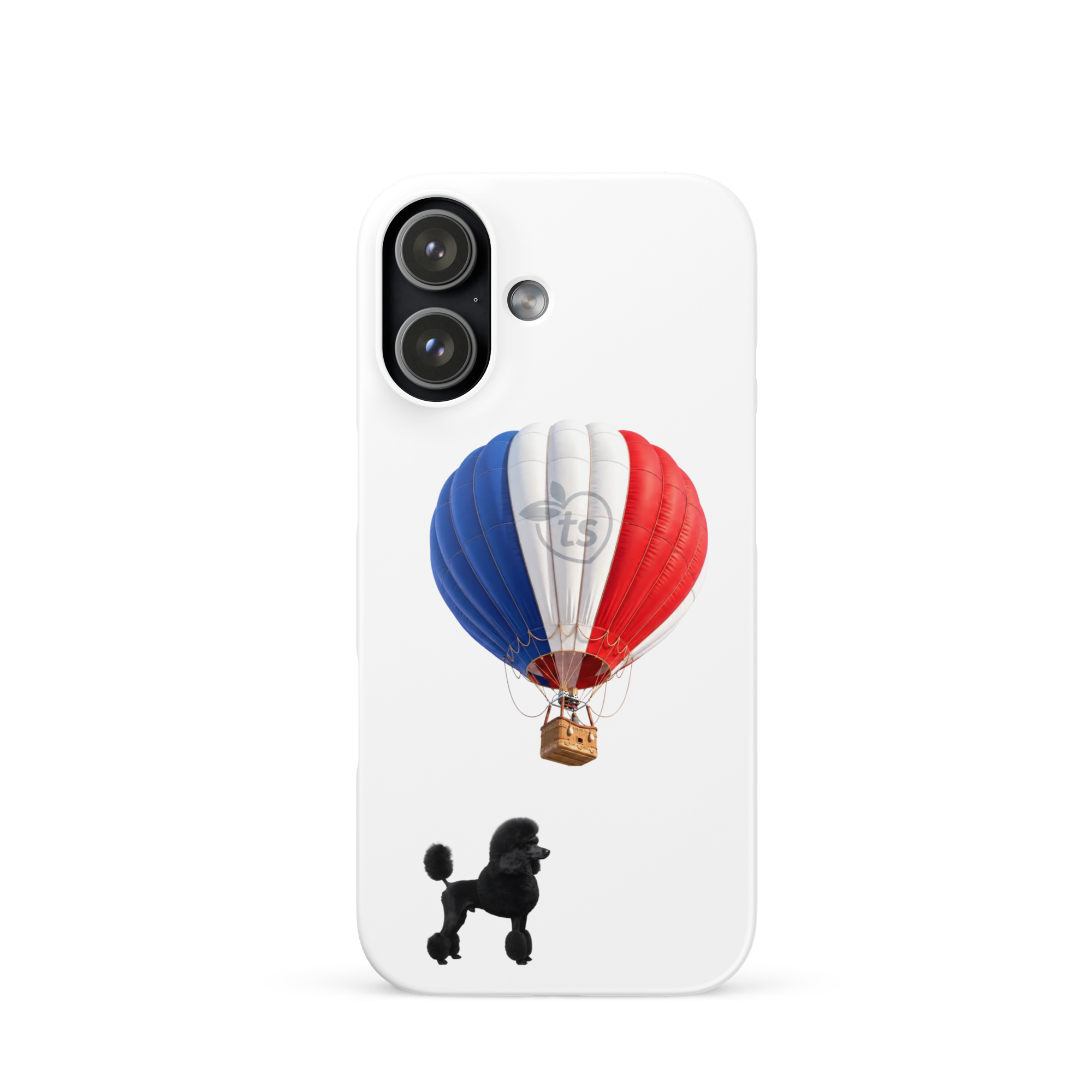 tsgabrielle® • Paris - Le Chien • Coque Snap pour iPhone® • Blanc • Derniers modèles