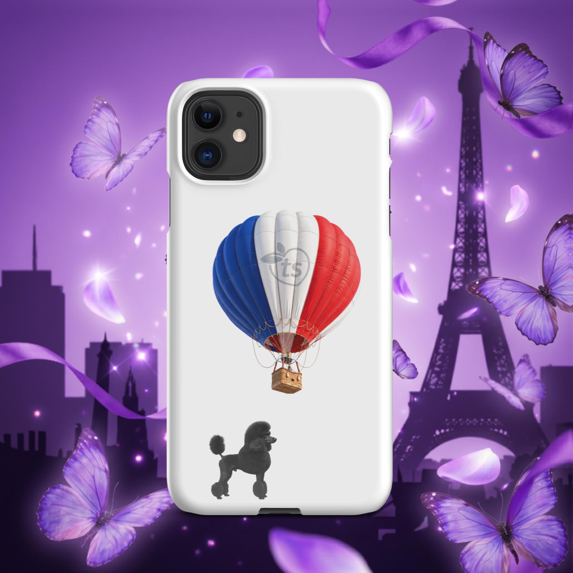 tsgabrielle® • Paris - Le Chien • Coque Snap pour iPhone® • Blanc • Derniers modèles - View 5