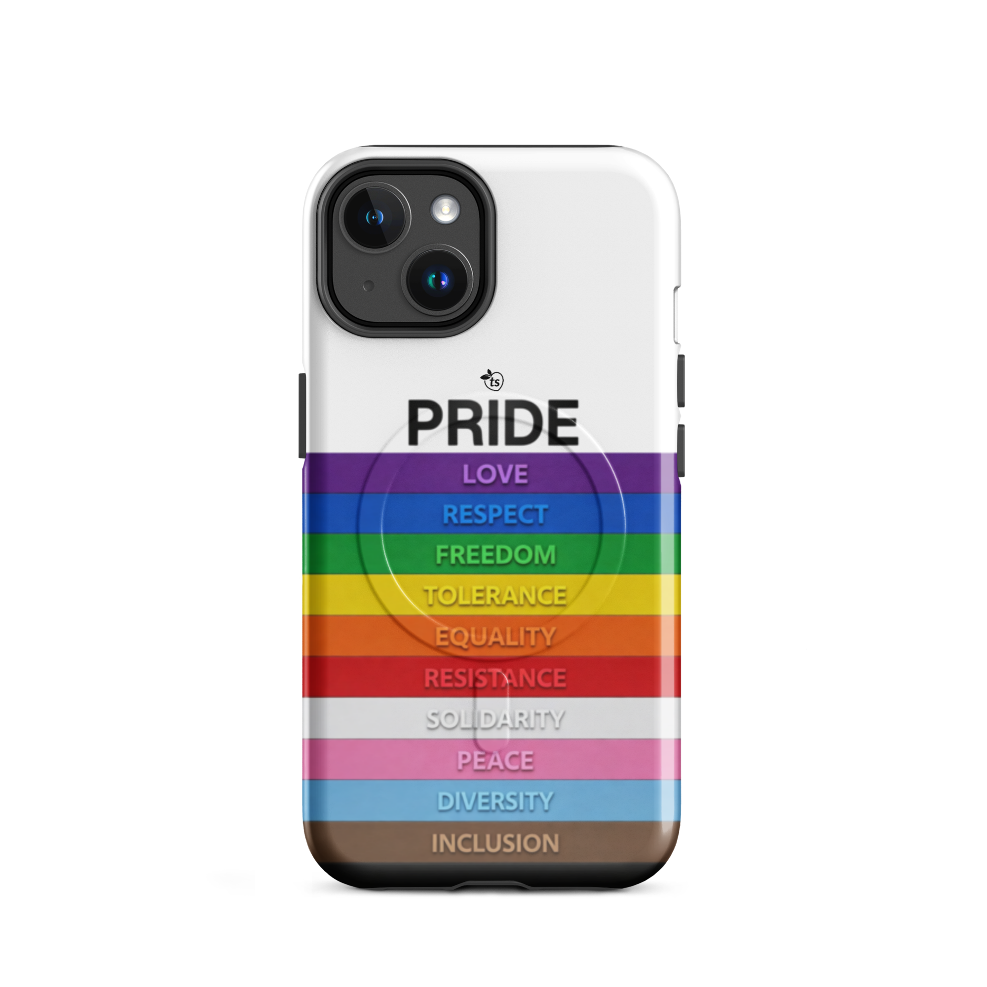 tsgabrielle® • Pride 26 • Coque renforcée MagSafe® compatible avec iPhone® • Modèles récents