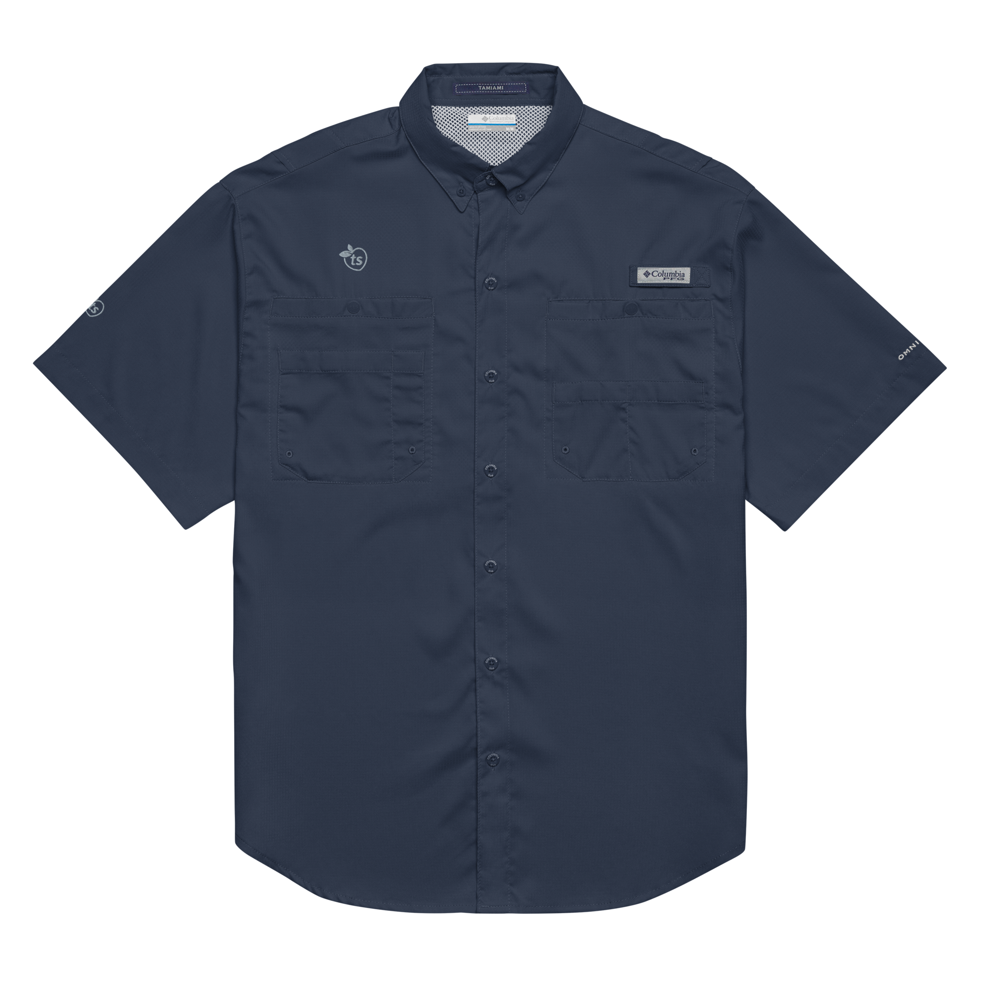 Columbia® by tsgabrielle® • For Him • Short Sleeve Button Shirt • Dark Colors