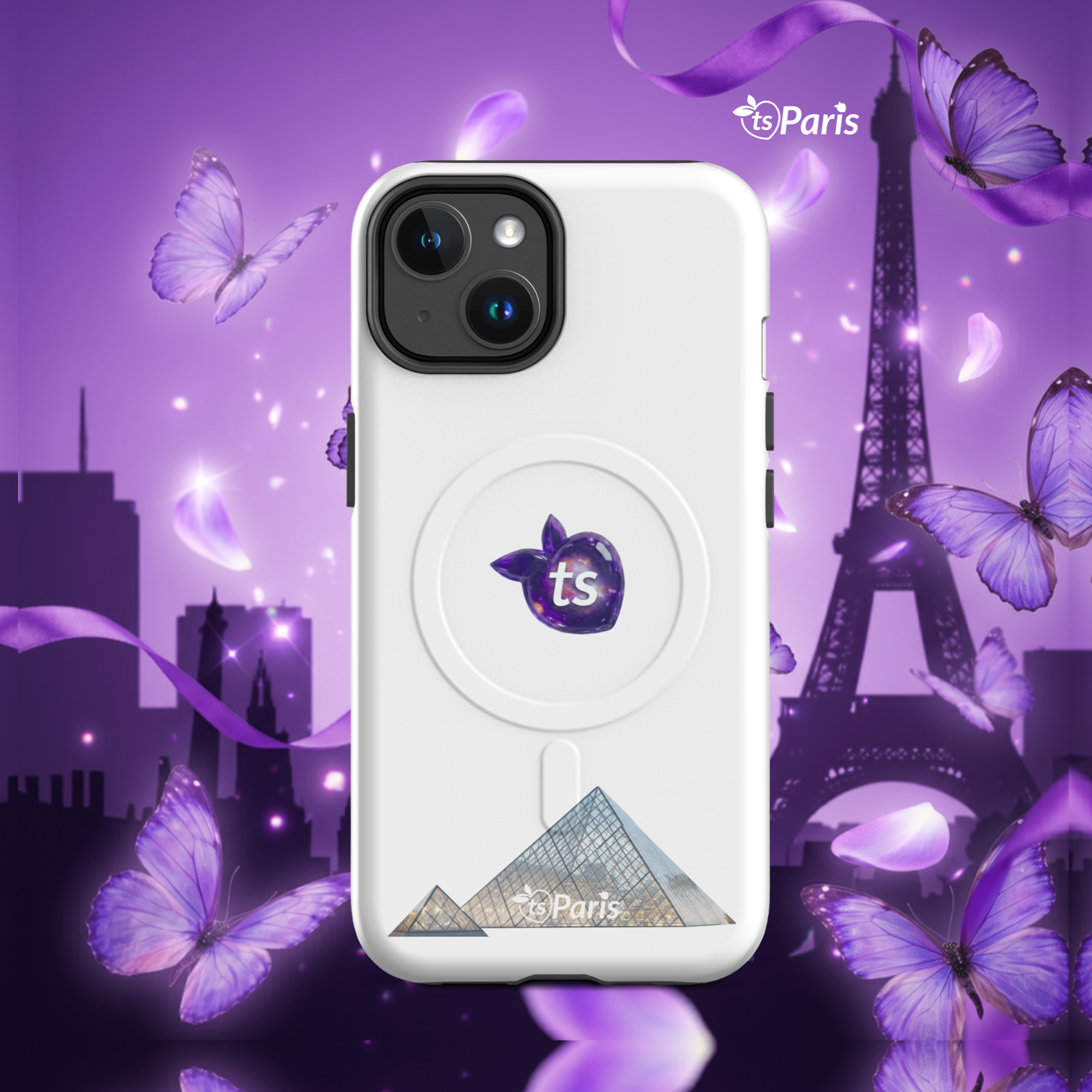 tsgabrielle® • Paris - The Louvre Pyramid • Coque renforcée • MagSafe® • Compatible with iPhone® • Modèles récents - View 4