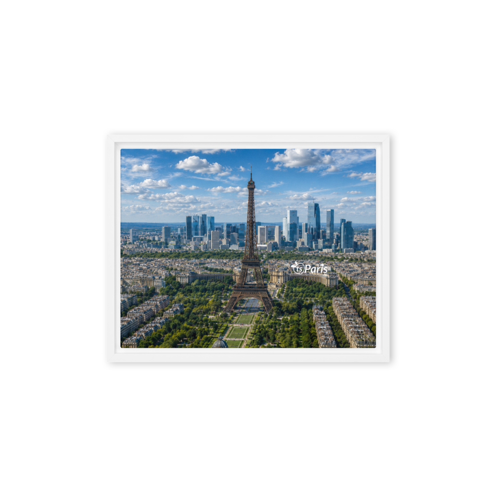 tsgabrielle® • Paris - La Tour Eiffel • toile encadree • 11" x 14"