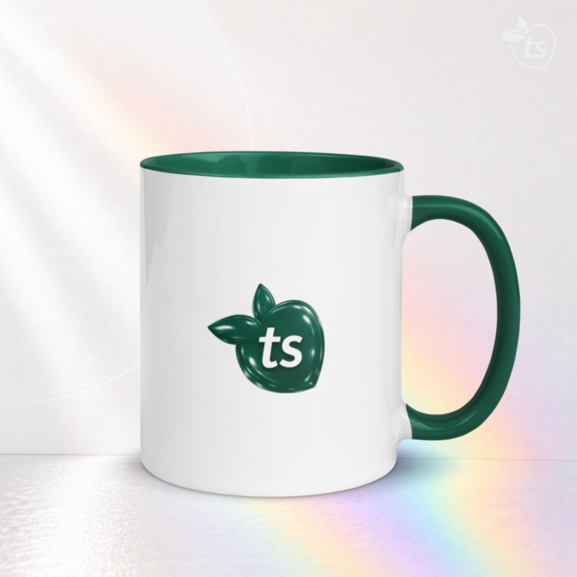 tsgabrielle® • mug with Color Dark vert Inside • ceramique • 2 Sizes
