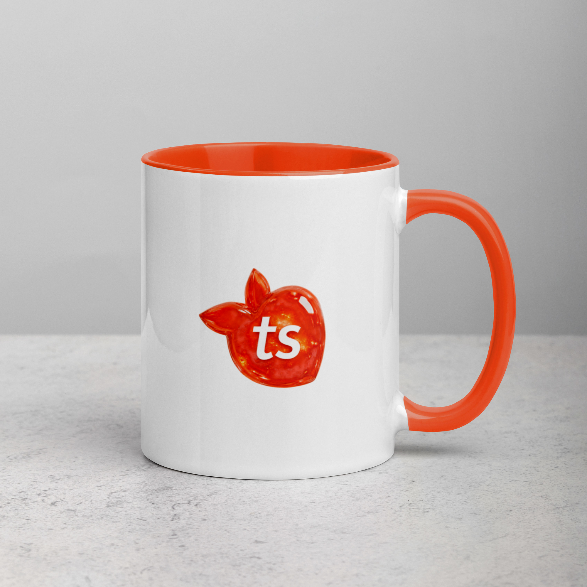 tsgabrielle® • Mug avec intérieur orange • Céramique • 33 cl - View 9
