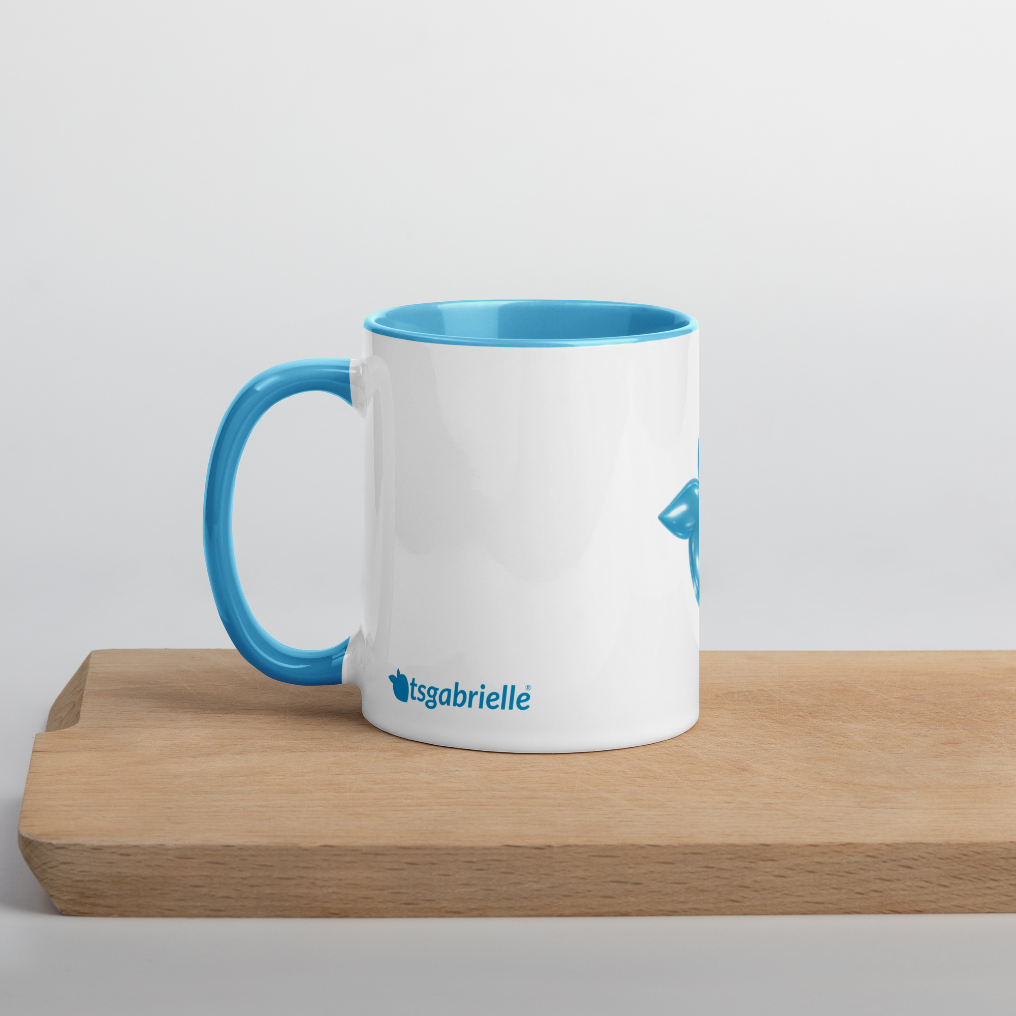 tsgabrielle® • Mug avec intérieur bleu clair • Céramique • 2 tailles - View 6