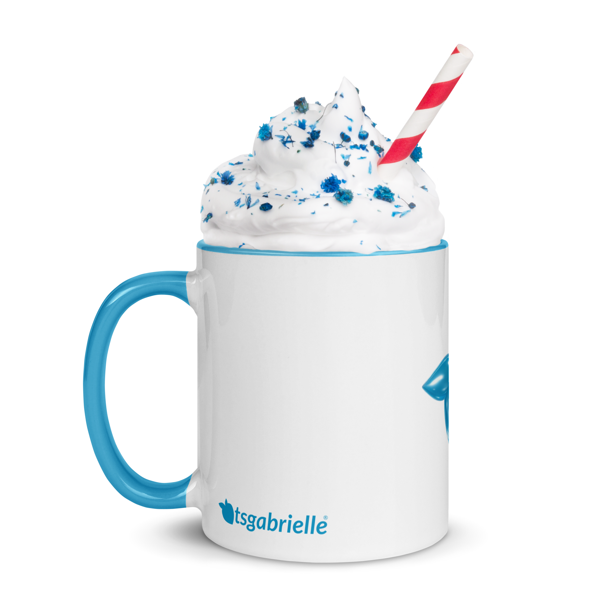 tsgabrielle® • Mug avec intérieur bleu clair • Céramique • 2 tailles - View 7