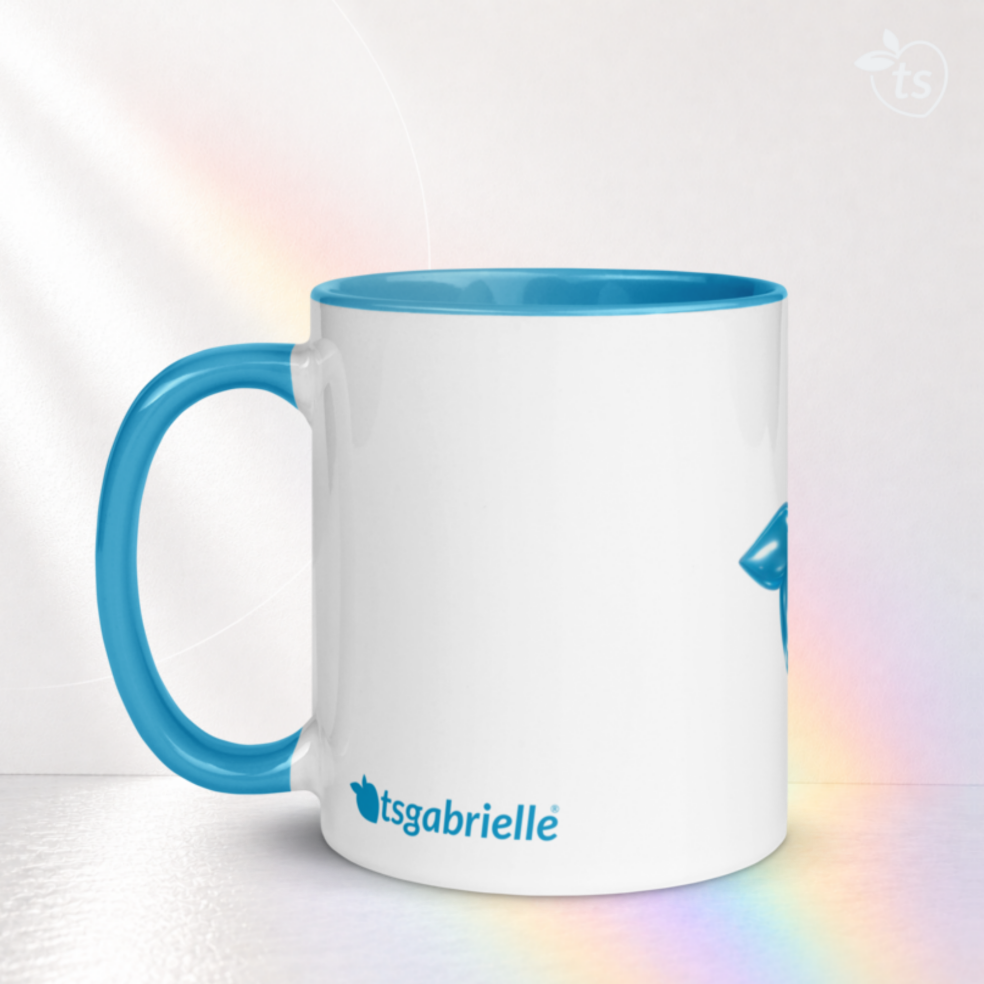 tsgabrielle® • Mug avec intérieur bleu clair • Céramique • 2 tailles - View 14
