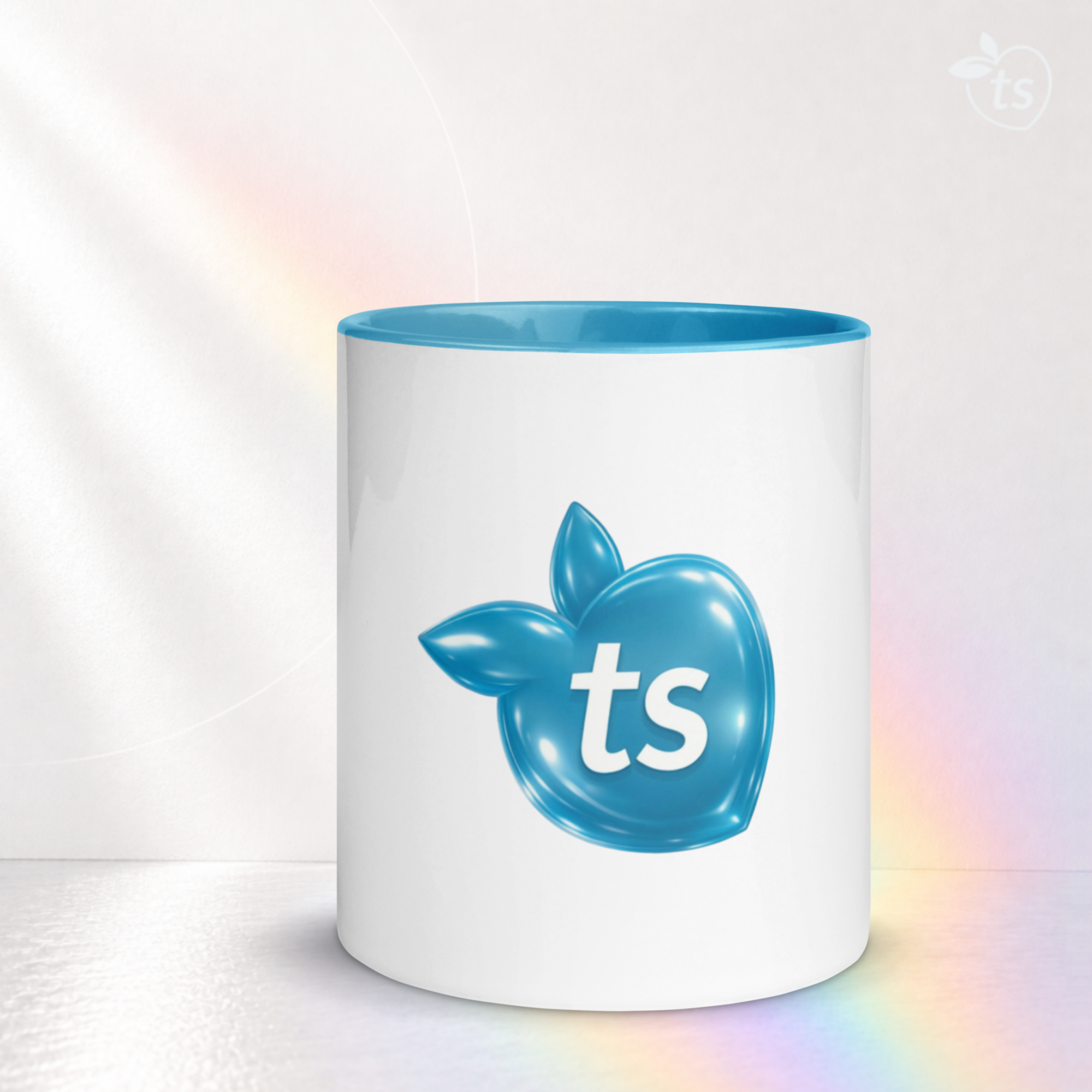 tsgabrielle® • Mug avec intérieur bleu clair • Céramique • 2 tailles - View 13