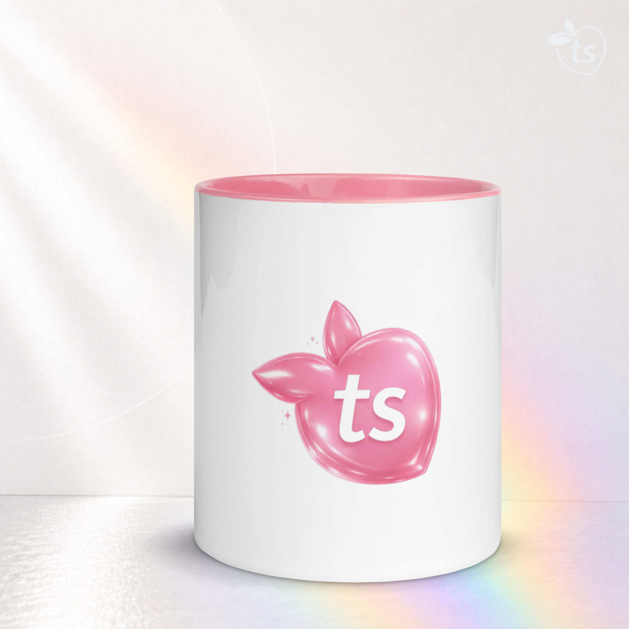 tsgabrielle® • Tasse avec intérieur rose • Céramique • 11 oz - View 10