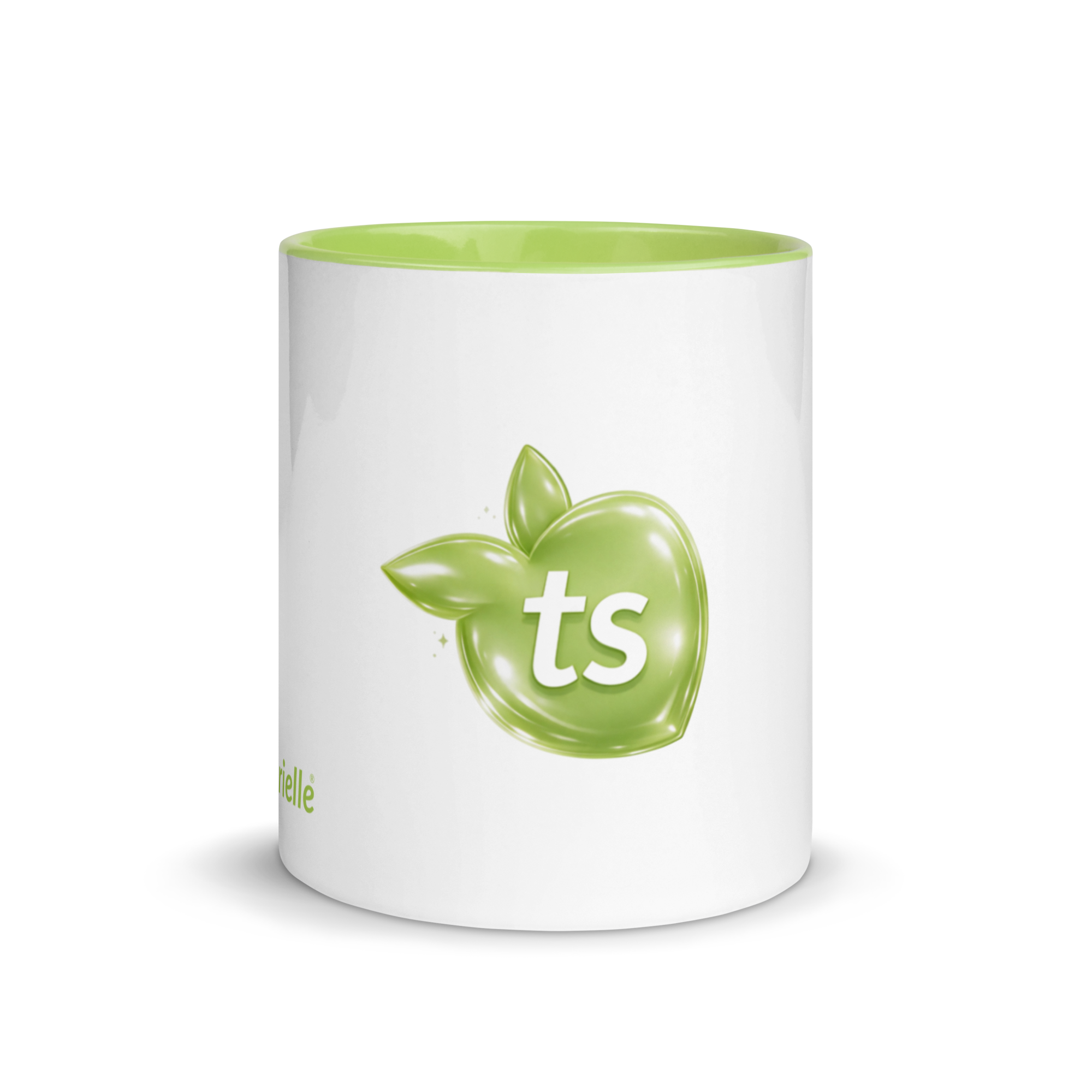 tsgabrielle® • Mug avec intérieur couleur citron vert • Céramique • 11 oz