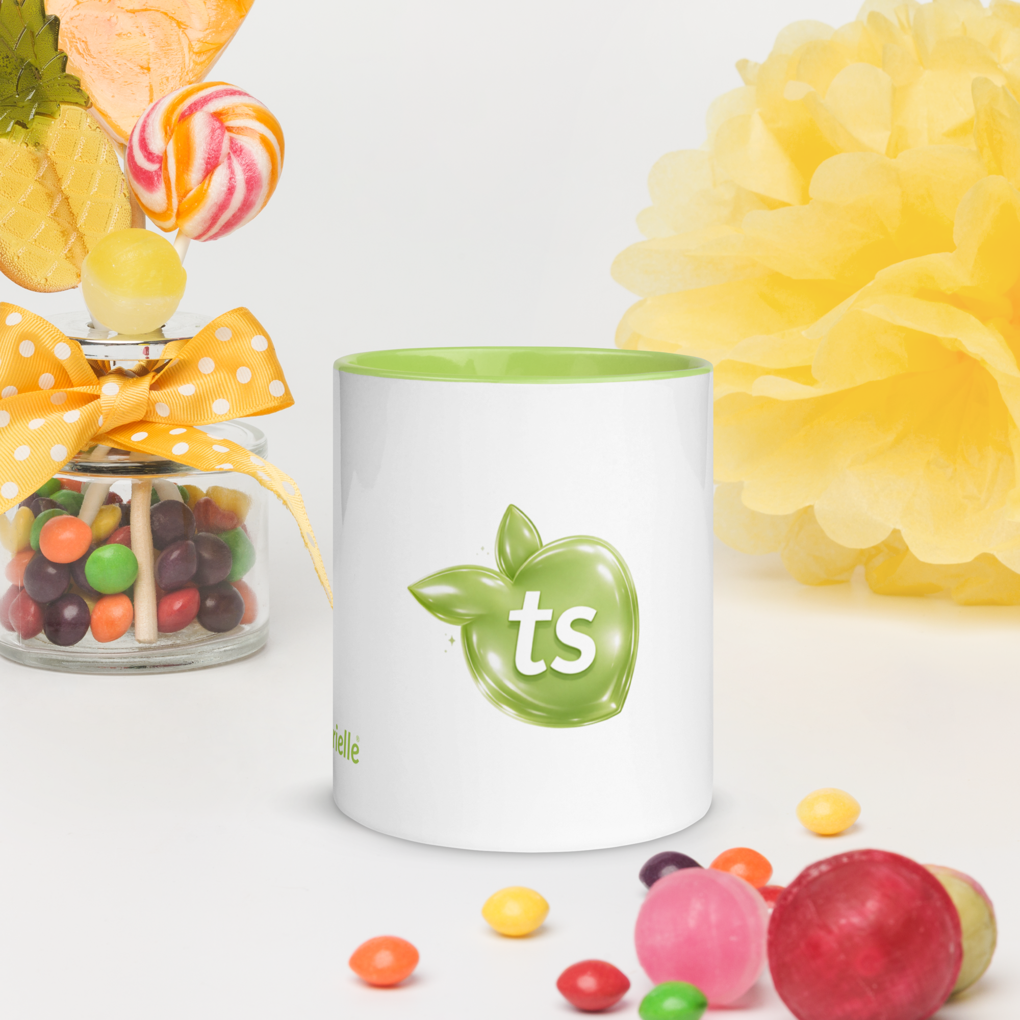 tsgabrielle® • Mug avec intérieur couleur citron vert • Céramique • 11 oz - View 9