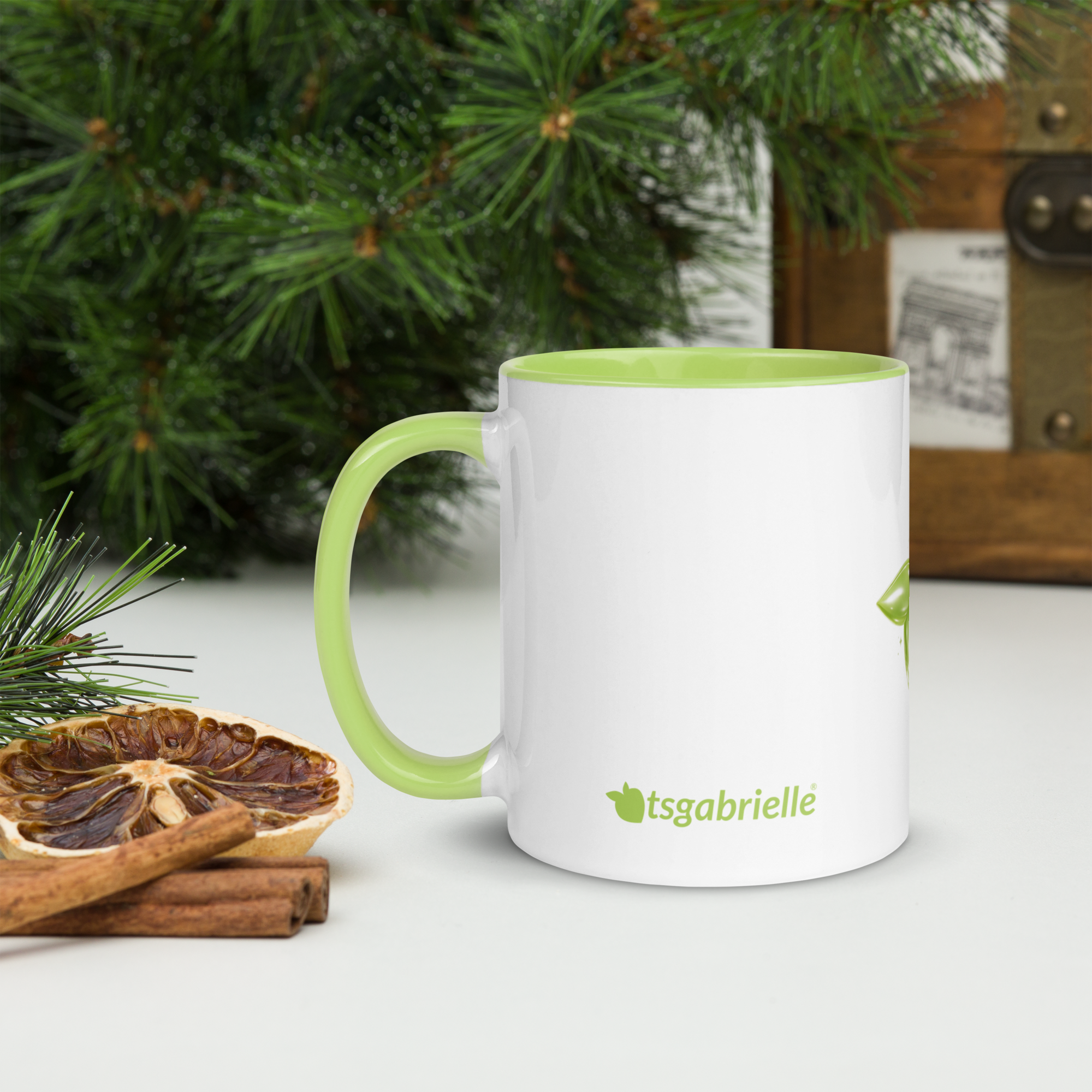 tsgabrielle® • Mug avec intérieur couleur citron vert • Céramique • 11 oz - View 12
