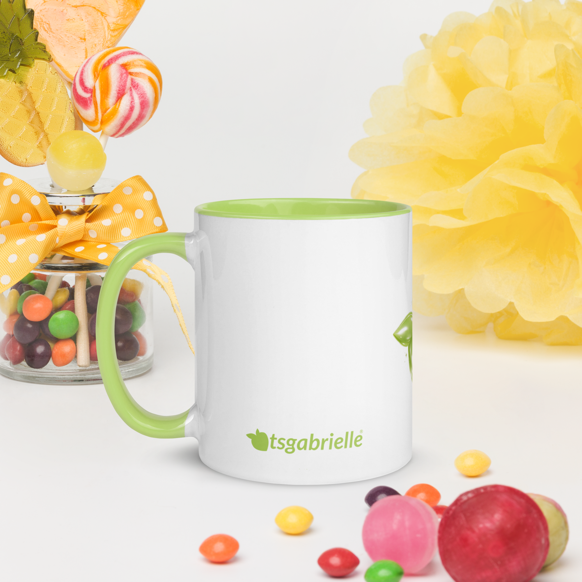 tsgabrielle® • Mug avec intérieur couleur citron vert • Céramique • 11 oz - View 10